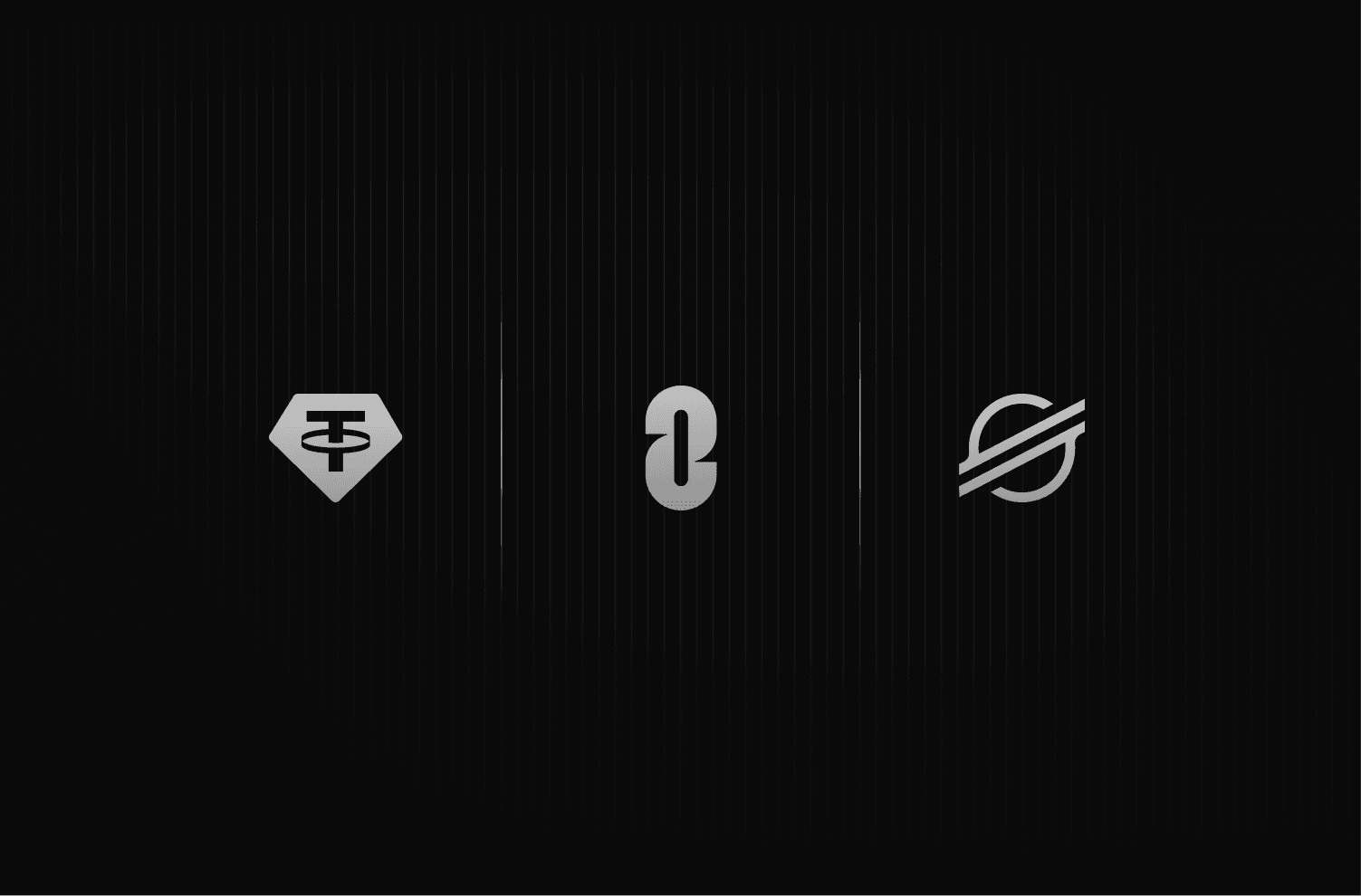 Tether, LayerZero, and Stellar logos